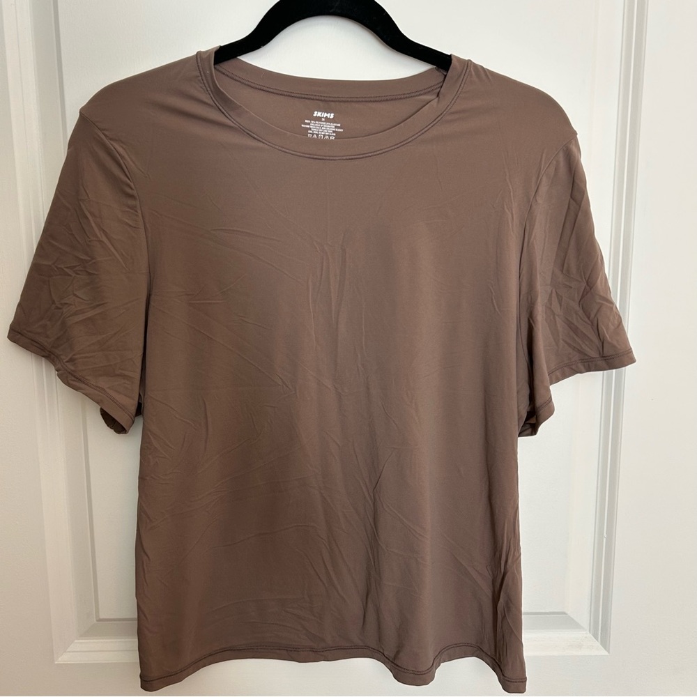 SKIMS Brown Short Sleeve T-Shirt